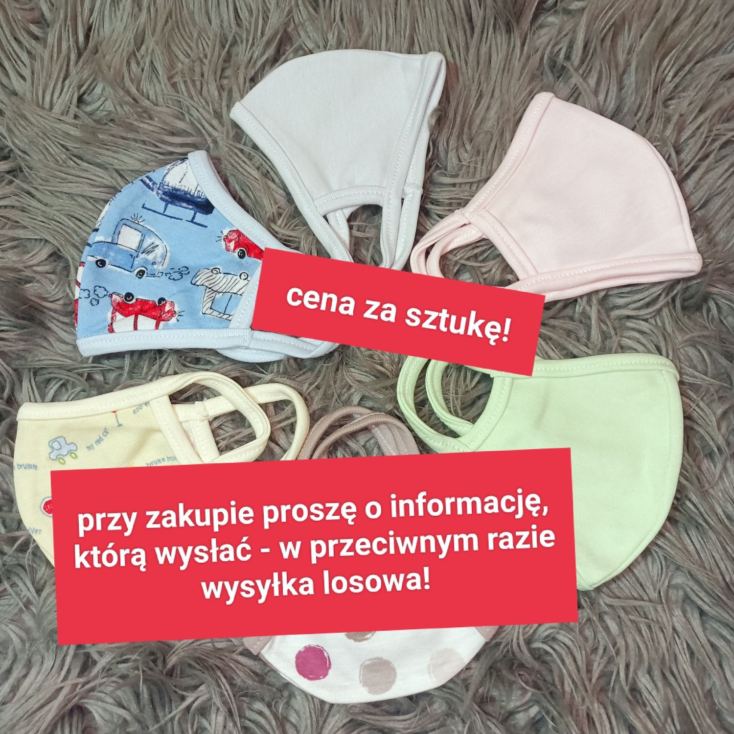 Nowa maseczka bawełniana dziecięca