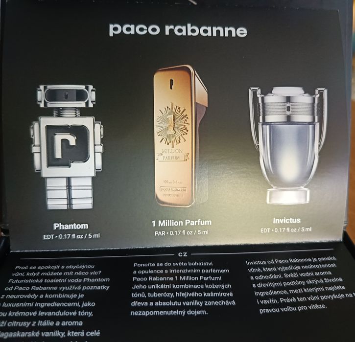 Zestaw miniaturek perfum męskich Rabanne