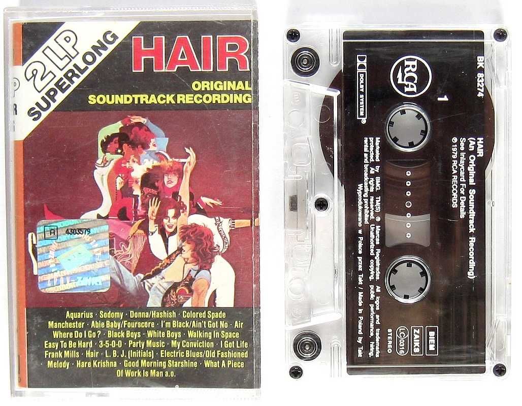 Kaseta Hair Original Soundtrack Recording