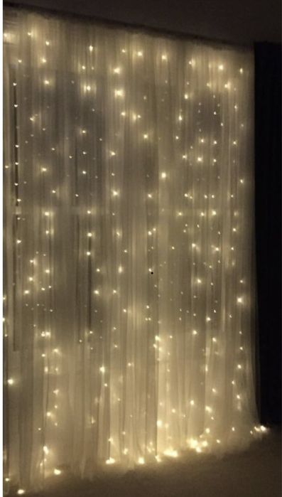 Новорічна гірлянда штора