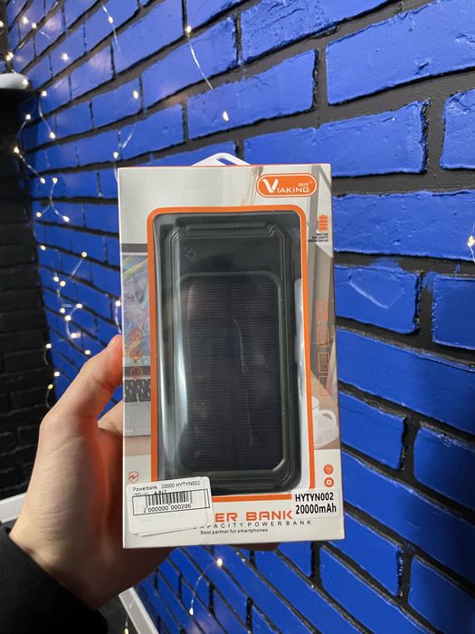 Розпродаж! Повербанк Power Bank 20000mAh з сонячною батареєю