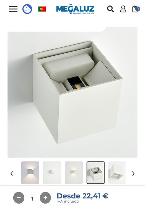 LED/cubo de iluminação 10W branco [NOVOS]