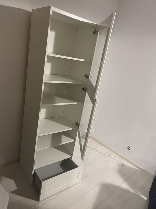 Witryna IKEA BESTA biała szafa półka