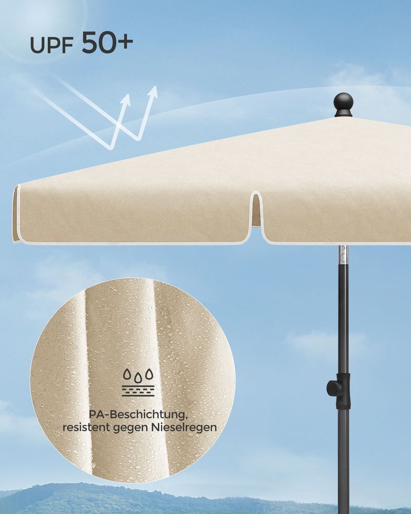 Nowe! Parasol 230 x 150 cm składany i z regulacją wysokości KOD 350