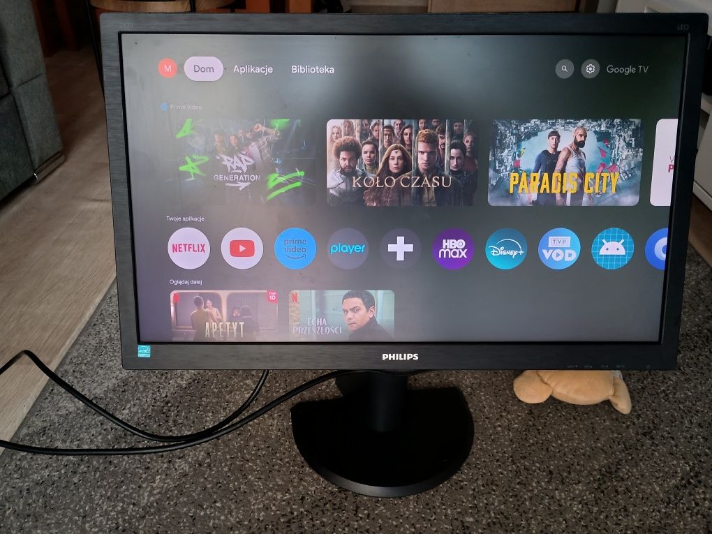 Monitor  Philips MODEL ID: 243V5LSB5/00 używany