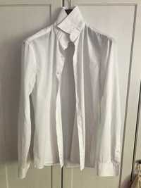 Gładka biała koszula slim fit M 37 / 38