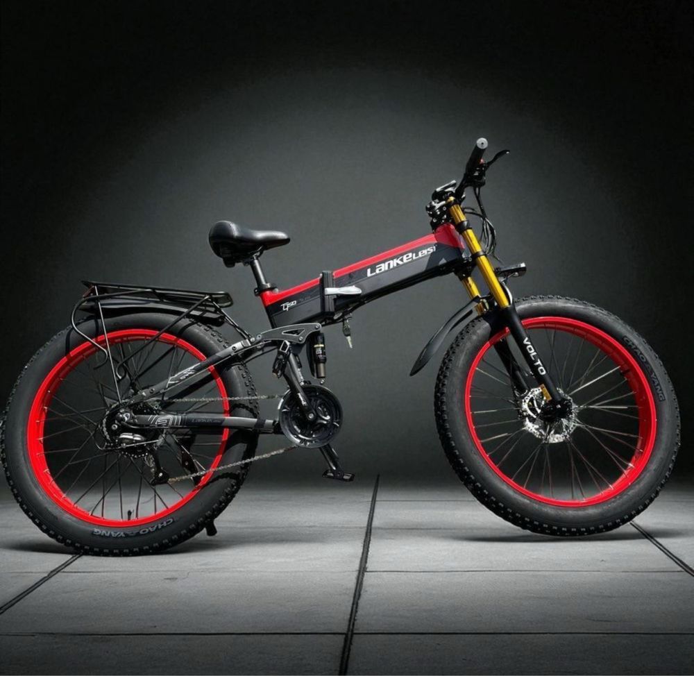 ‼️ВЕЛИКІ КОЛЕСА Складний Електрофетбайк Lankeleisi XT750 Plus 1000W‼️