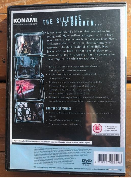 Puste pudełko (zamiennik) do gry Silent Hill 2.