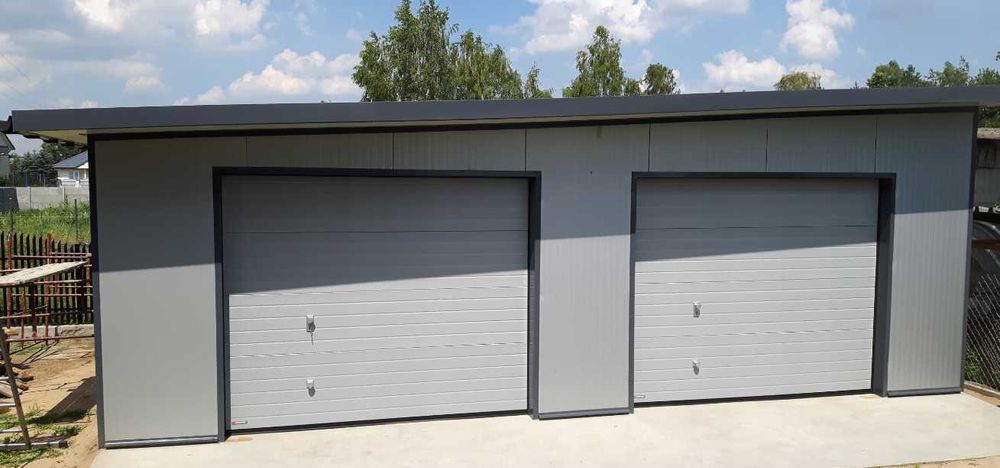 Garaż Hala Blaszak z płyty warstwowej kompleksowo z montażem