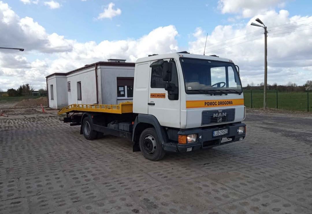 Man 8-163 Pomoc drogowa, autolaweta, najazd, laweta