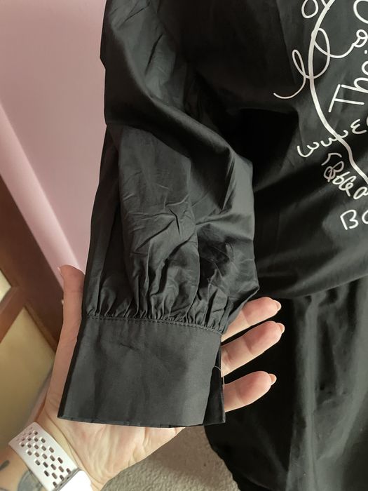 Czarna koszula z aplikacją 42/44/46