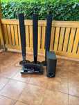Kino domowe LG – subwoofer, głośniki, pilot, odtwarzacz – zestaw audio