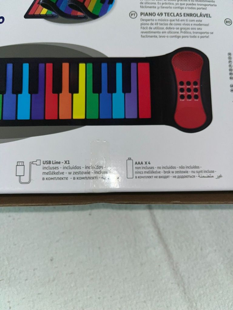 Piano de 49 teclado enrolavel
