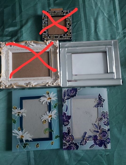 Фоторамки різні:вітражні,дзеркальна, з мозаїкою