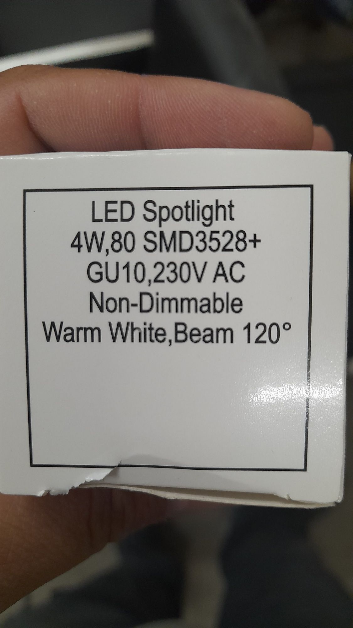 Lâmpada led GU10 3000k