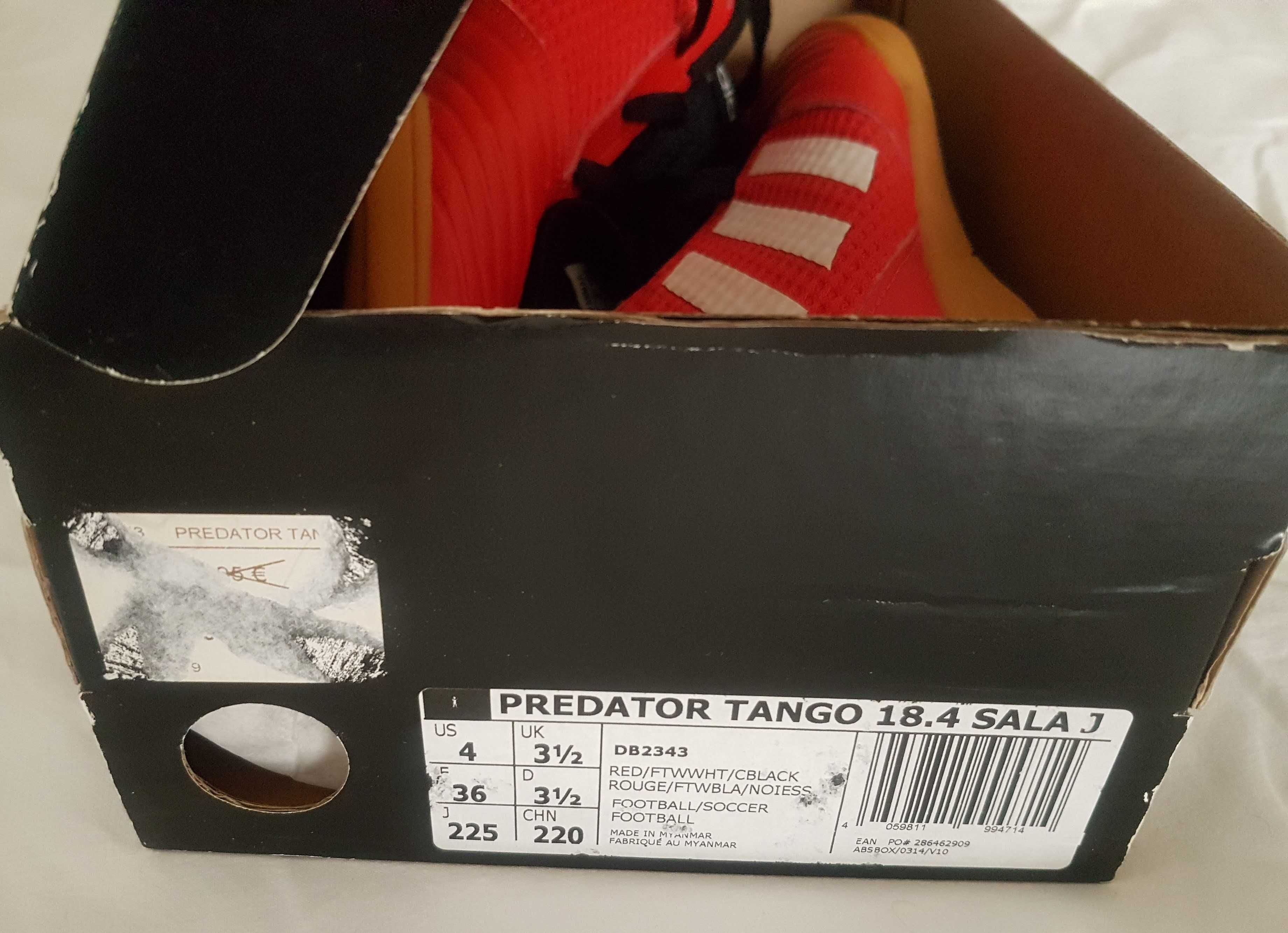 Ténis de Futsal ADIDAS PREDATOR vermelho nº36, Originais com caixa
