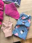 zestaw jesień zima czapka komin rękawiczki wedze Peppa h&m szalik