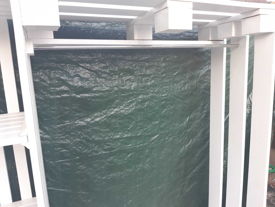 Mebel Wieszak Regał z palet 150x175cm Do przedpokoju Biały - Transport