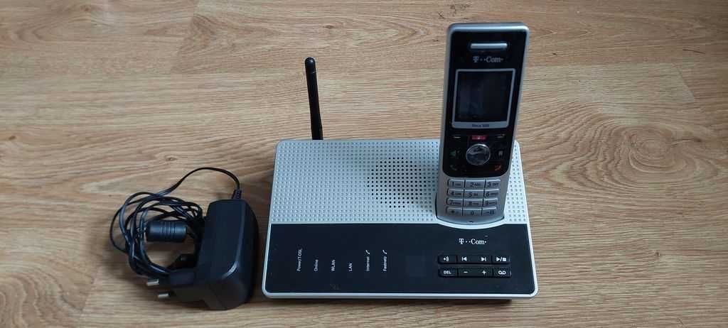 ROUTER SINUS W500V + Telefon FRITZ! Fon 7150 + 10 kont VOIP +kabel/DSL