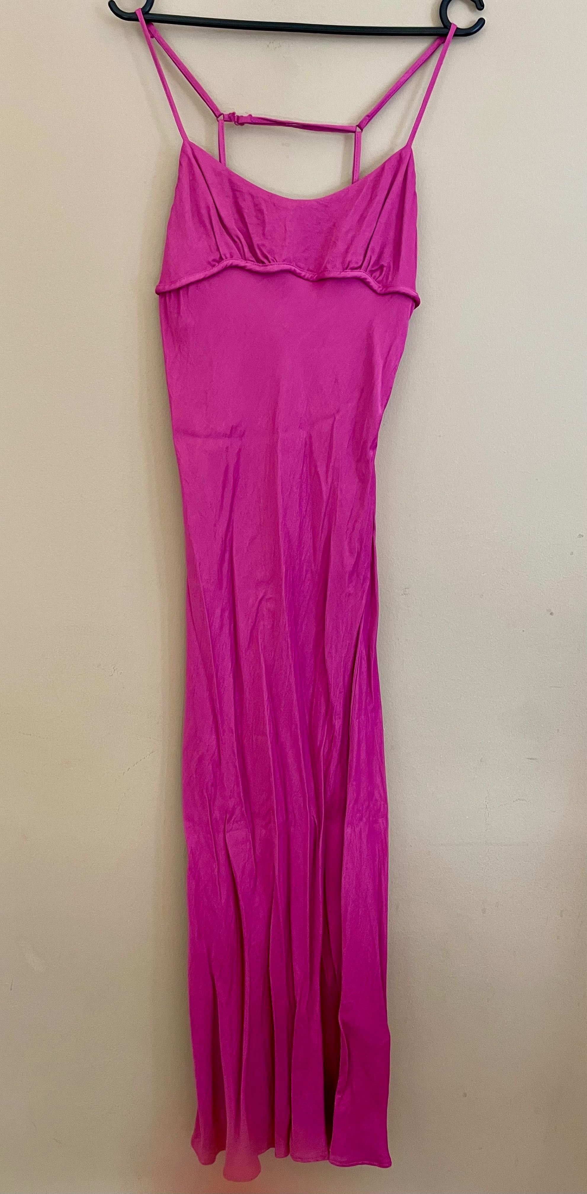 Vestido fluido rosa fúcsia - NOVO (38)