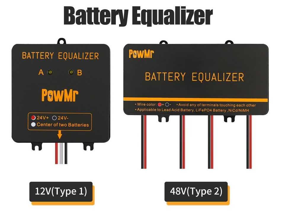 Equalizador de Carga de Baterias de 24V e 48V