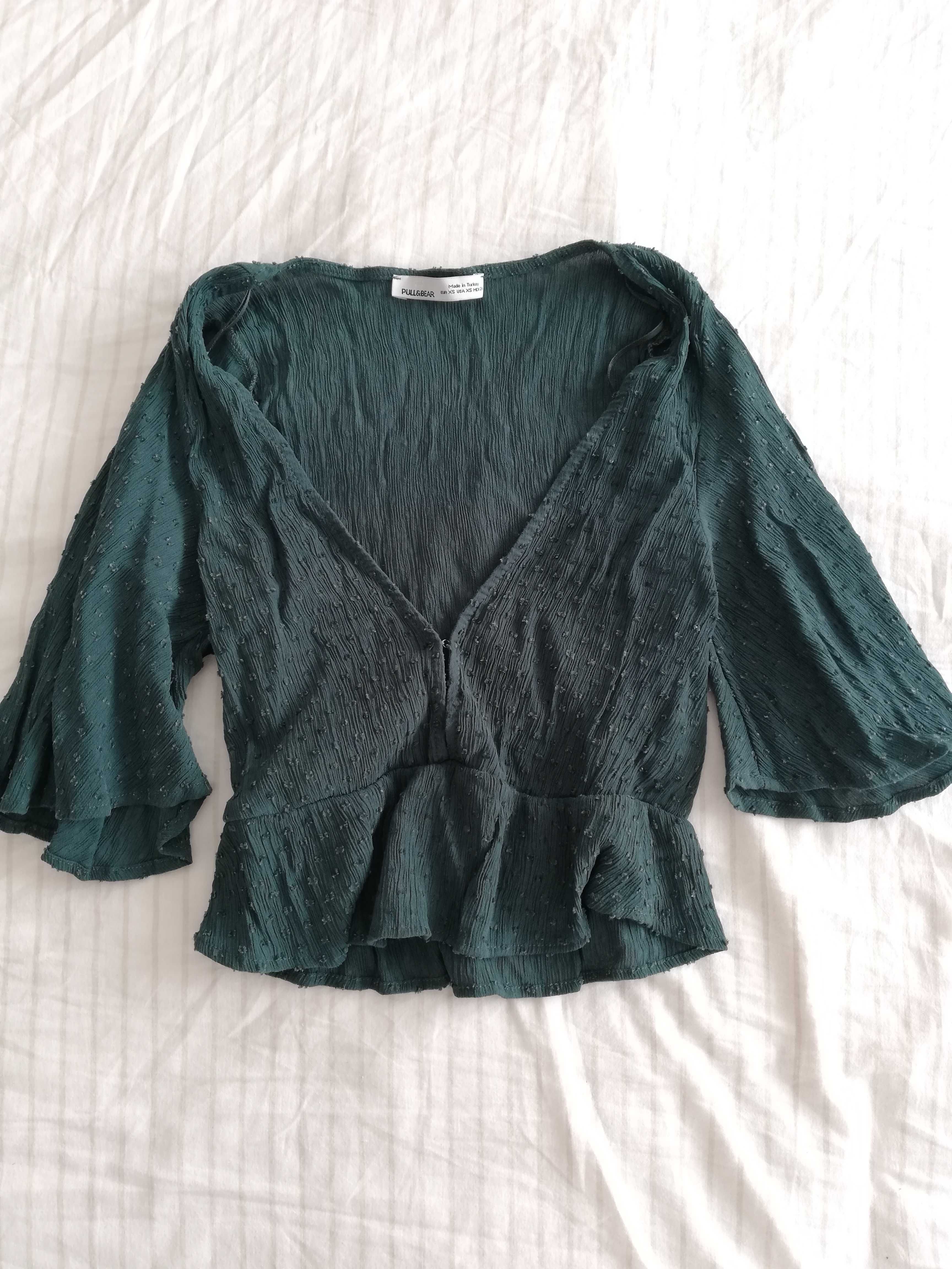 Crop Top verde XS