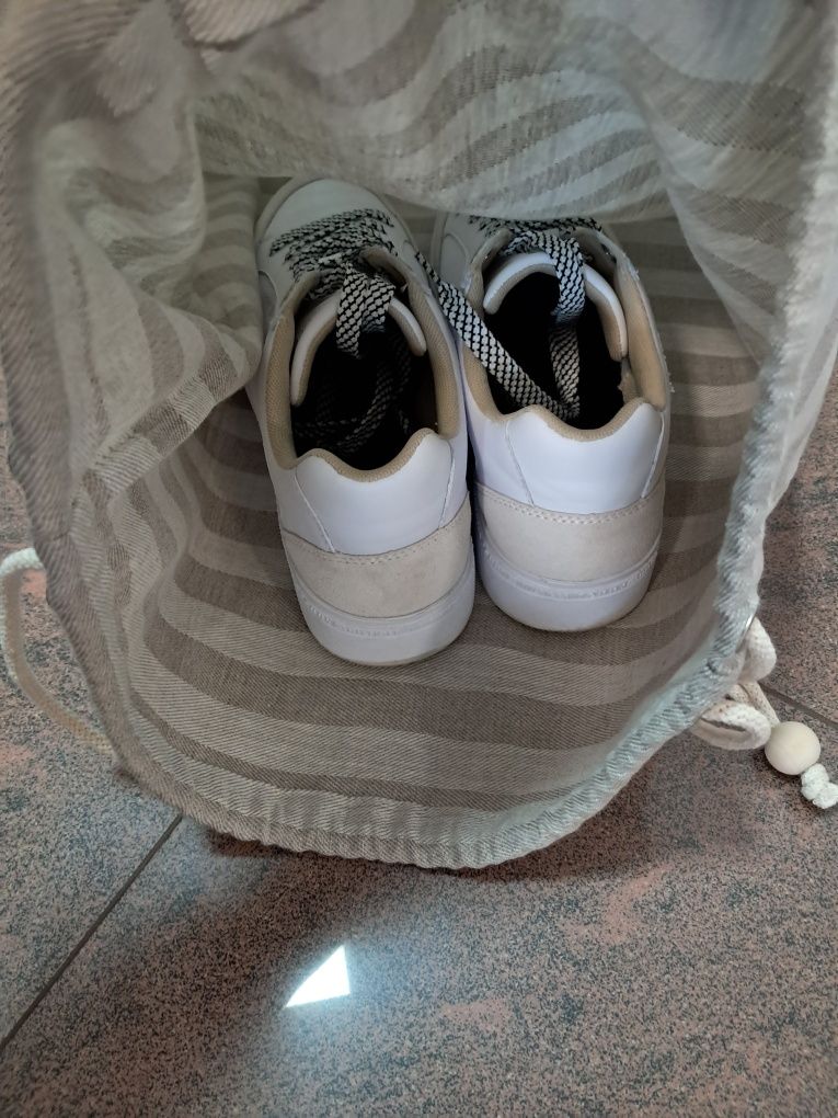 Worek lniany na buty
