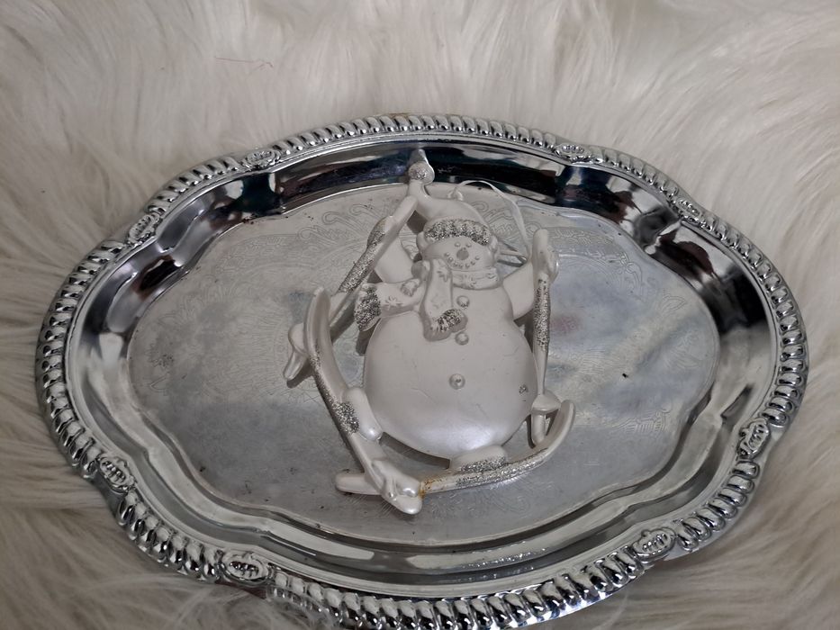 Idą Święta - Płatek śniegu, srebrny + gratis.