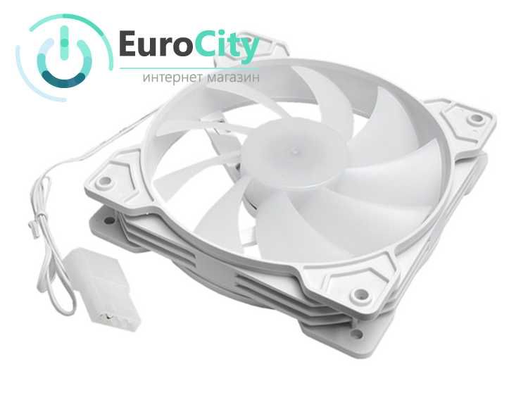 Кулер к корпусу QiuzAim FS-120 Black/White RGB подсветка