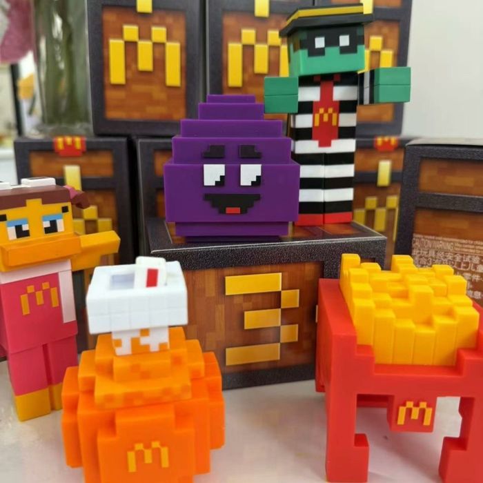 Коллекция игрушек McDonalds Minecraft 2025 6 шт