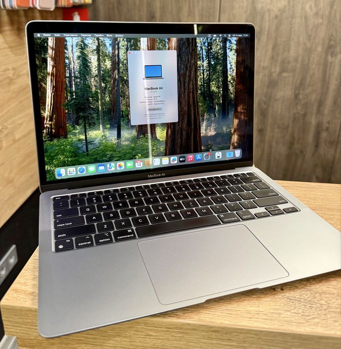 Ноутбук MacBook Air 13 M1 (2020) 8/256Gb Space Gray Магазин Гарантія