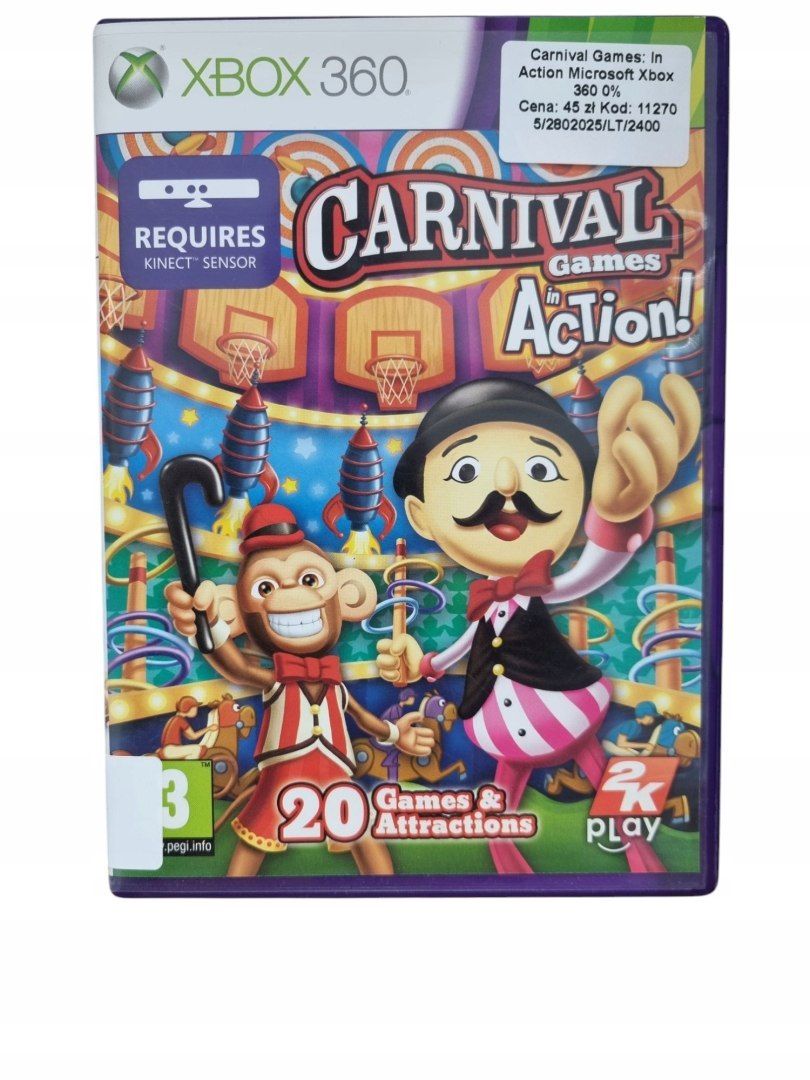 Gra Carnival Games In Action Kinect Xbox 360 Używana