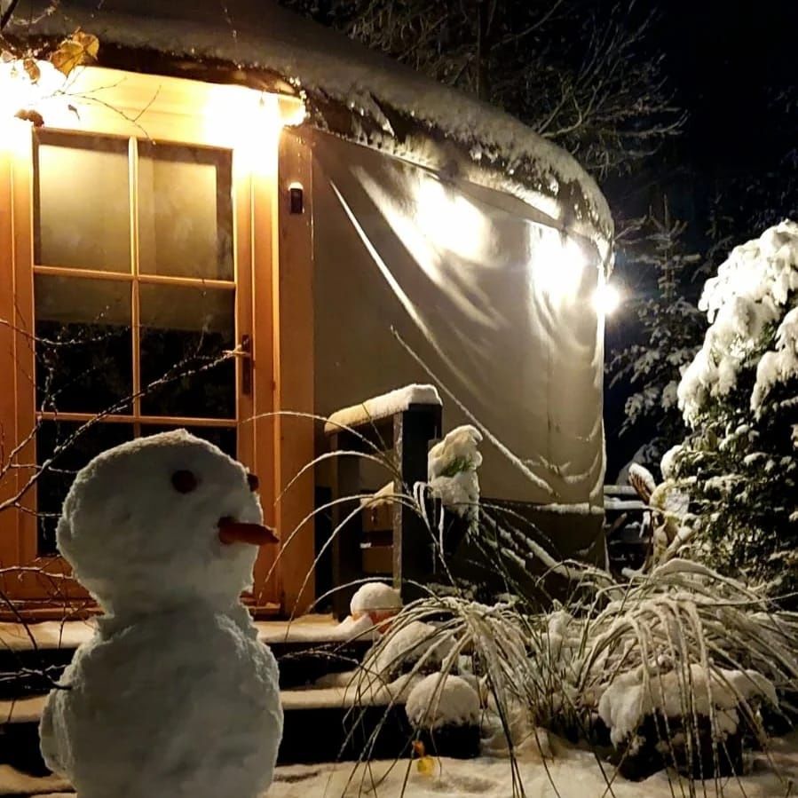 Jurta,domek nad morzem. Czynne cały rok !Glamping,ferie,walentynki