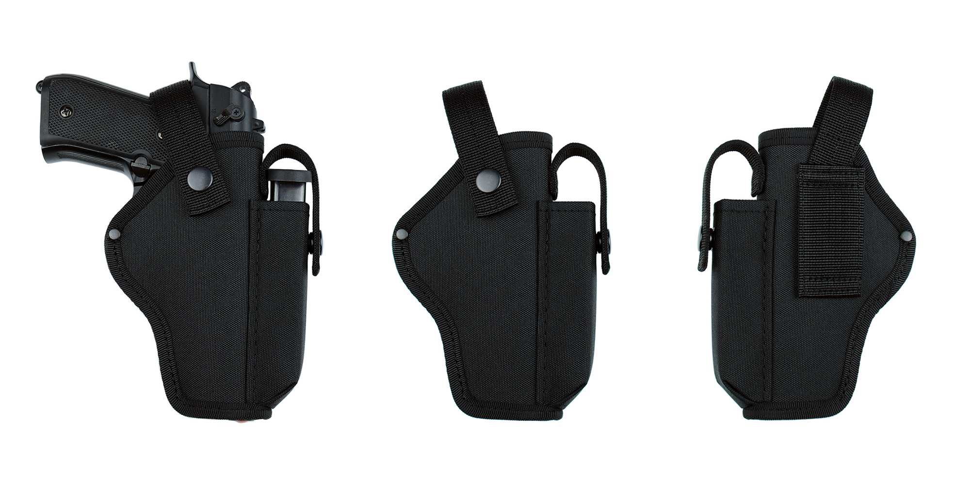 Кобура поясная S&M для Beretta 92/Glock 17/19 с чехлом под магазин