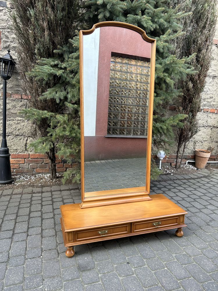 Stylowa Konsola Lustro Stojące Toaletka Komoda Lustro Na Stojaku