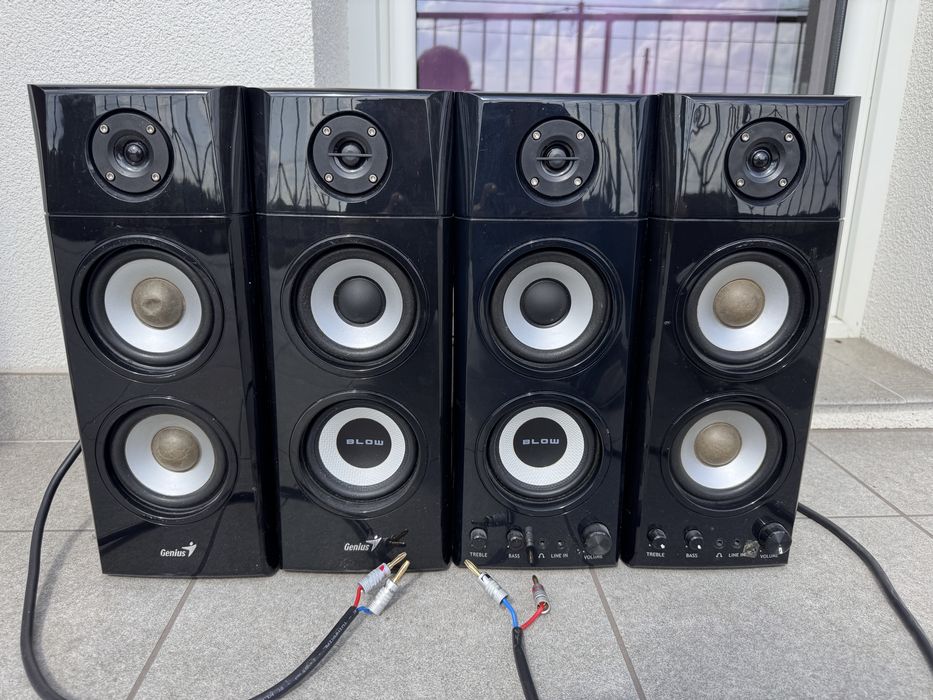 2x Genius sp-hf 1800A kolumny glosniki komputerowe pasywne audio pc