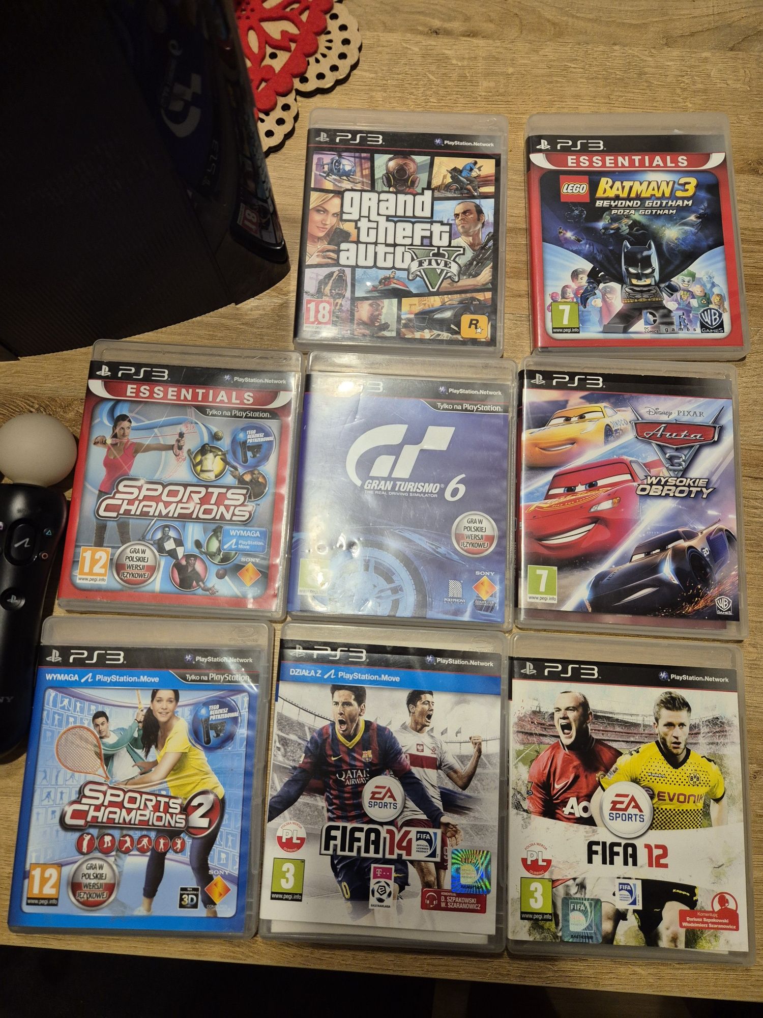 Konsola Playstation 3 PS3 Super Slim 500GB pad move gry