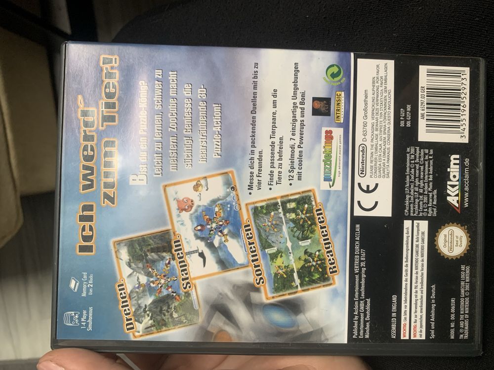 Gra na Gamecube  Zoocube