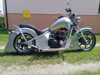 Kawasaki custom bagger hardtail rat bike