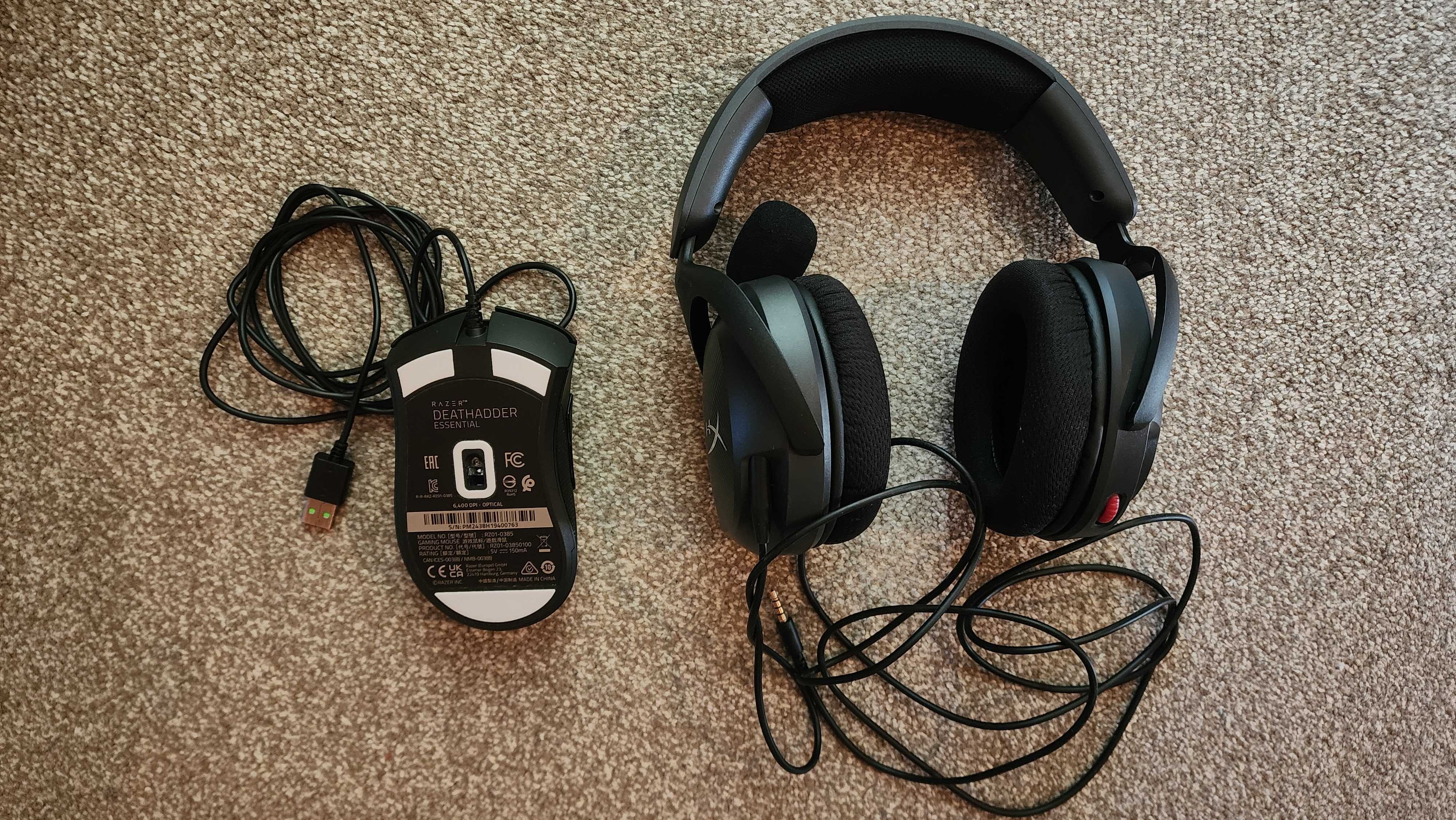 Rato RAZER e Headsets HYPERX Cloud Stinger 2