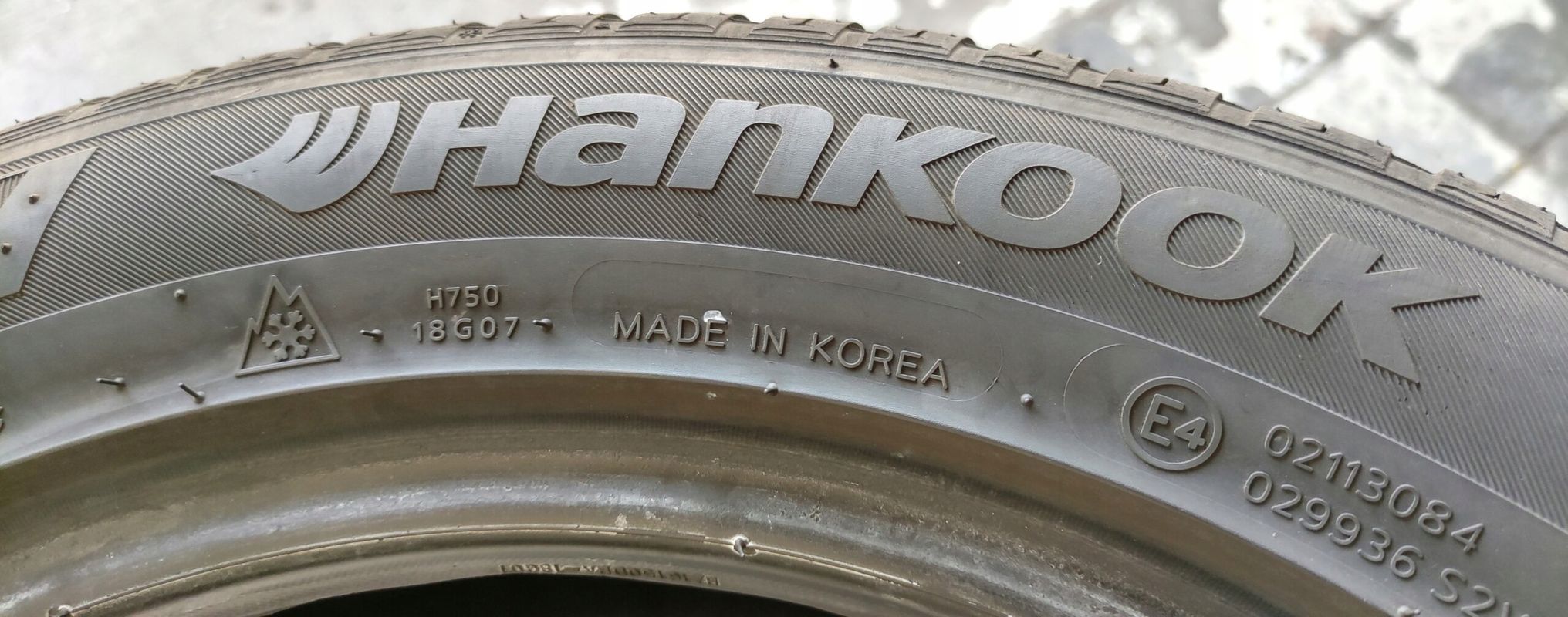 4x 195/55r16 Hankook Kinergy 4s2 H750/87v