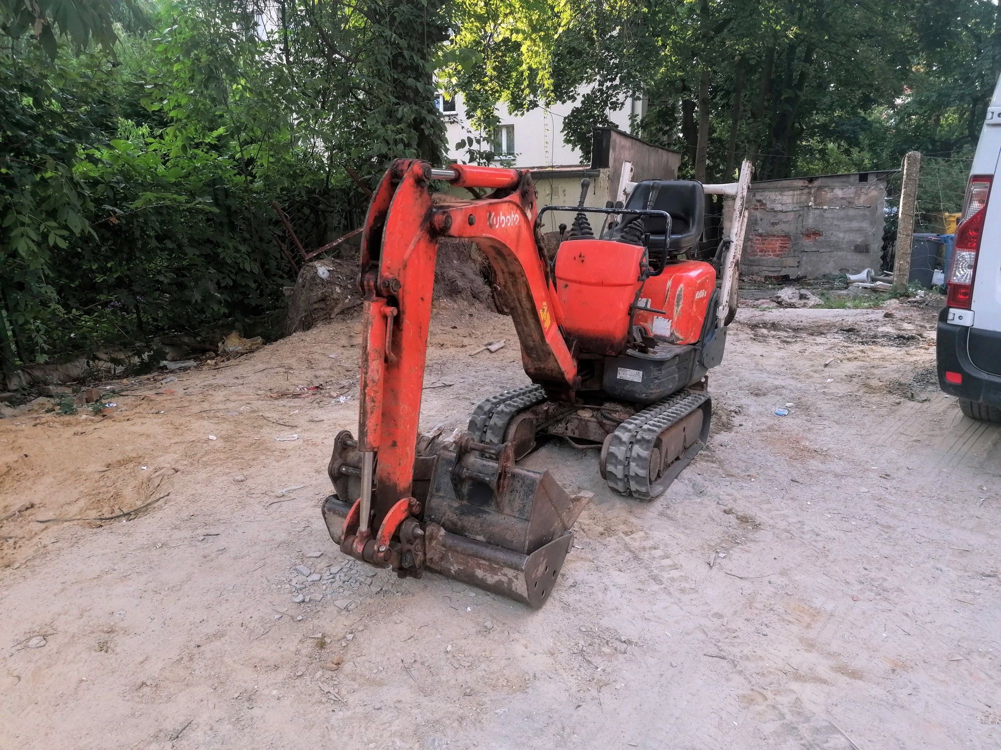 Koparka gąsienicowa Kubota K008 minikoparka