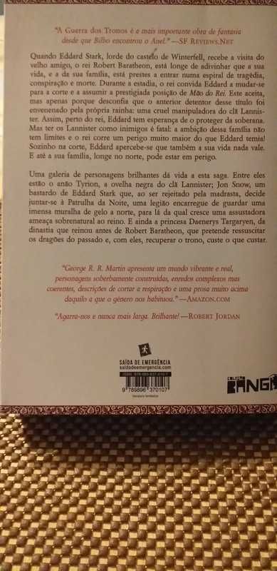 Livro A Guerra dos Tronos