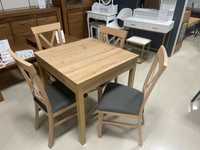 (12S) Stół kwadratowy + 4 krzesła, 650 zł