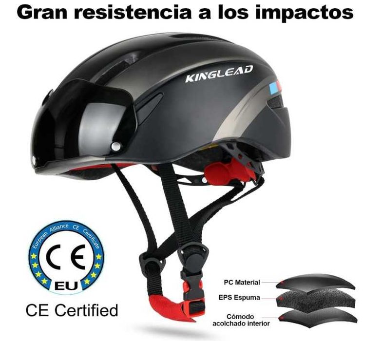 Kask rowerowy dla dorosłych KINGLEAD rozmiar 57-61cm z goglami
