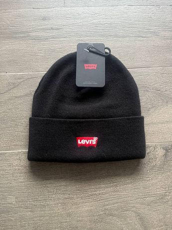 Новая, шапка, Levis, оригинал, черная, зимняя, теплая,Левис,unisex