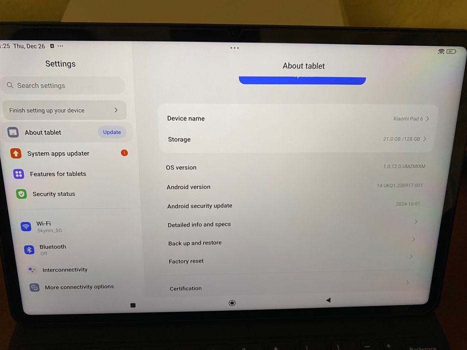 Xiaomi pad 6 128gb