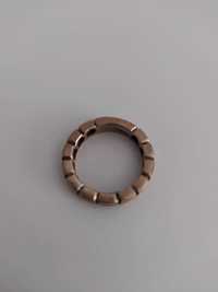 Pierścionek-obrączka srebrna z nacięciami