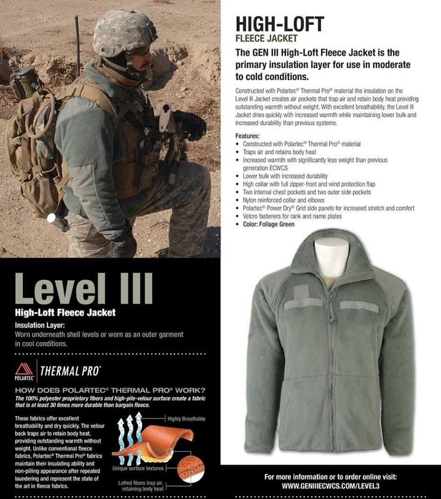 Продам флісову куртку/кофту ECWCS Gen III Level 3 Foliage Green