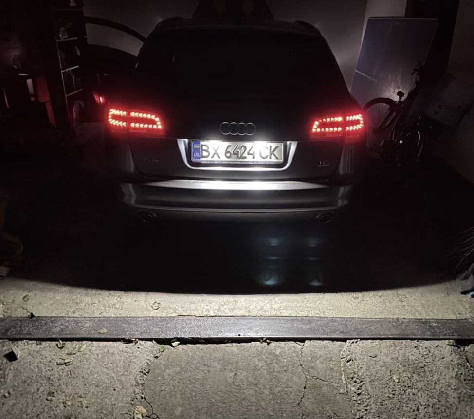 LED подсветка номера Audi Ауди A3 A4 A6 Q7